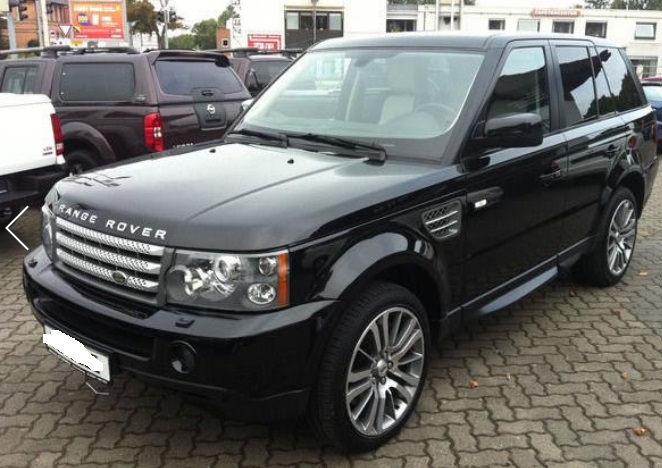 Left hand drive LANDROVER RANGE ROVER SPORT TDV8 SE